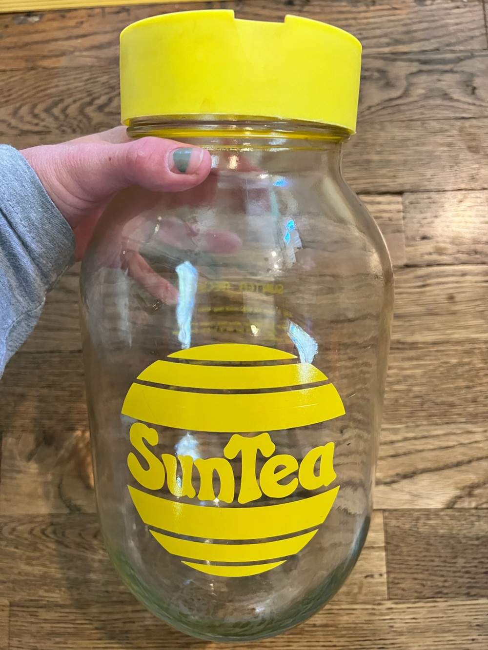 70s Sun Tea Jar Yellow 3L